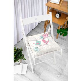 RealHomes K2390 Gri Zigzag Temalı Kuş Motifli Dekoratif Kırlent Kılıfı