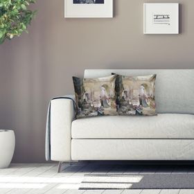 RealHomes K241 Osmanlı Desen Dijital Baskılı Dekoratif Kırlent Kılıfı