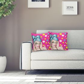 RealHomes K244 Pop Art Dijital Baskılı Dekoratif Yastık Kırlent Kılıfı