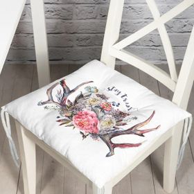 RealHomes K2449 Stay True Motifli Kavaniçe Desenli Dijital Baskılı Kırlent Kılıfı