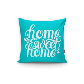 RealHomes K248 Home Sweet Home Dijital Baskılı Dekoratif Kırlent Kılıfı