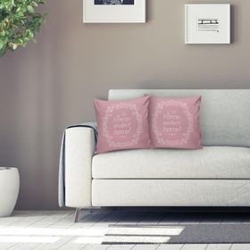 RealHomes K249 Home Sweet Home Dijital Baskılı Dekoratif Kırlent Kılıfı