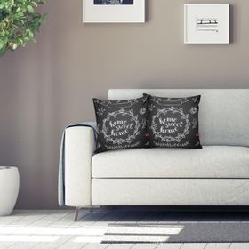 RealHomes K251 Home Sweet Home Dijital Baskılı Dekoratif Kırlent Kılıfı