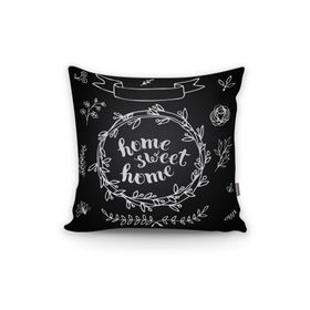 RealHomes K251 Home Sweet Home Dijital Baskılı Dekoratif Kırlent Kılıfı