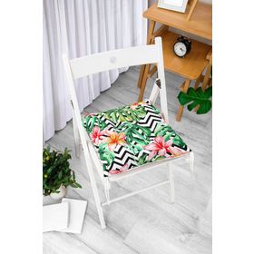 RealHomes K2539 Zigzag Zebra Desenli Dijital Baskılı Kırlent Kılıfı