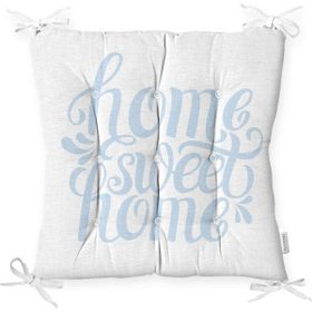 RealHomes K2564 Mavi Home Sweet Home Modern Kırlent Kılıfı
