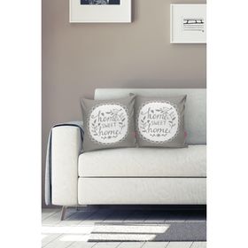 RealHomes K307 Home Sweet Home Dijital Baskılı Dekoratif Kırlent Kılıfı