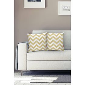 Realhomes K319 Zigzag Desen Dijital Baskılı Dekoratif Yastık Kırlent Kılıfı