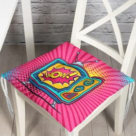 RealHomes K3280 Pop Art Wow TV Desenli Dekoratif Kırlent Kılıfı