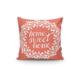 RealHomes K505 Home Sweet Home Dijital Baskılı Dekoratif Kırlent Kılıfı