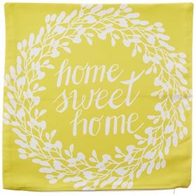 RealHomes K507 Home Sweet Home Dijital Baskılı Dekoratif Kırlent Kılıfı