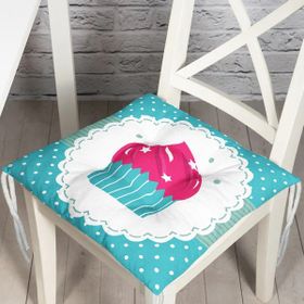 RealHomes K54 Cup Cake Desenli Dijital Baskılı Dekoratif Kırlent Kılıfı