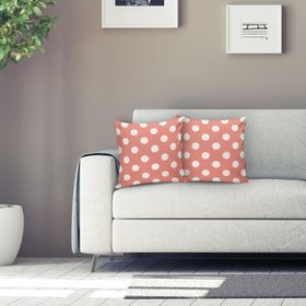 RealHomes K543 Puantiyeli Dijital Baskılı Dekoratif Kırlent Kılıfı