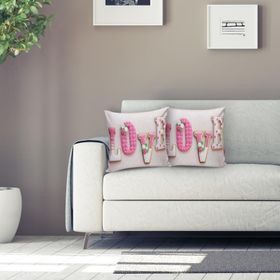RealHomes K64 Aşk Temalı Dijital Baskılı Dekoratif Yastık Kırlent Kılıfı