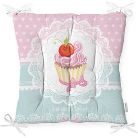 RealHomes K67 Cup Cake Dijital Baskılı Dekoratif Kırlent Kılıfı