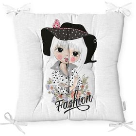RealHomes K717 Fashion Girl Dijital Baskılı Modern Kırlent Kılıfı