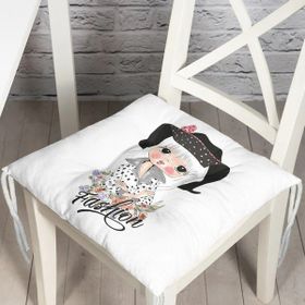 RealHomes K717 Fashion Girl Dijital Baskılı Modern Kırlent Kılıfı