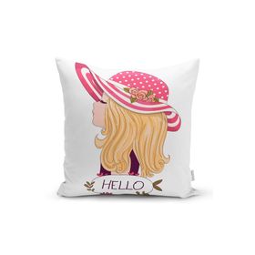 RealHomes K730 Fashion Girl Dijital Baskılı Modern Kırlent Kılıfı