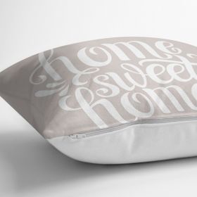 RealHomes K790 Home Sweet Home Dijital Baskılı Kırlent Kılıfı