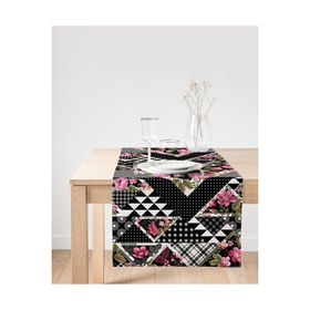 Realhomes Karma Çiçek Geometrik Desenler Modern Süet Runner