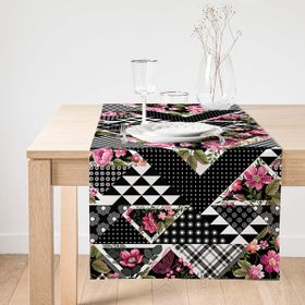 Realhomes Karma Çiçek Geometrik Desenler Modern Süet Runner