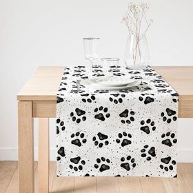 Realhomes Köpek Ayak İzi Desenli Özel Tasarım Modern Süet Runner