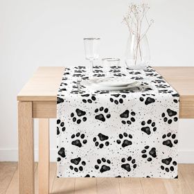 Realhomes Köpek Ayak İzi Desenli Özel Tasarım Modern Süet Runner