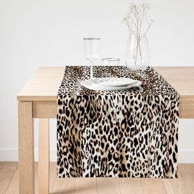 Realhomes Leopar Motifli Dijital Baskılı Süet Runner
