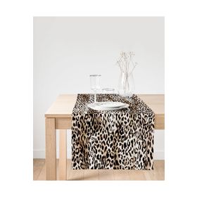 Realhomes Leopar Motifli Dijital Baskılı Süet Runner