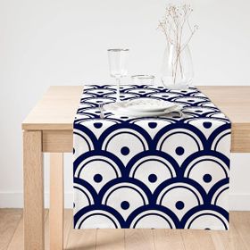 Realhomes Livense Geometrik Desenli Dekoratif Süet Runner