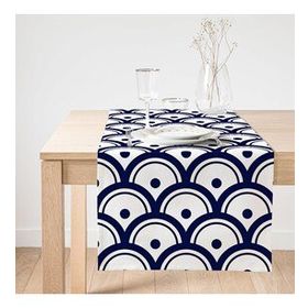 Realhomes Livense Geometrik Desenli Dekoratif Süet Runner