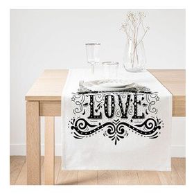 Realhomes Love Baskılı Dijital Süet Runner