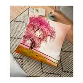 RealHomes Manzara Desen Dijital Baskılı 70x70 cm Yer Minderi