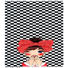 Realhomes Masa33 Fashion Girl Dijital Baskılı 3D 120x140 cm Masa Örtüsü