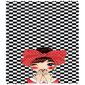 Realhomes Masa33 Fashion Girl Dijital Baskılı 3D 120x140 cm Masa Örtüsü