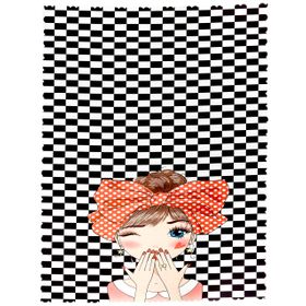 Realhomes Masa33 Fashion Girl Dijital Baskılı 3D 140x220 cm Masa Örtüsü