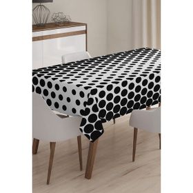 Realhomes Masa56 Geometrik Desenli Dijital Baskılı 3D 140x220 cm Masa Örtüsü