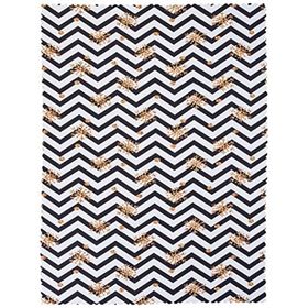 Realhomes Masa58 Siyah Zigzag Desenli Dijital Baskılı 3D 140x180 cm Masa Örtüsü