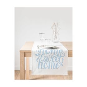 Realhomes Mavi Home Sweet Home Modern Süet Runner