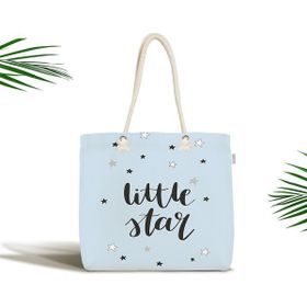 RealHomes Mavi Zeminde Little Star Tasarımlı Bebek Çantası