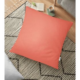 RealHomes Mercan Resimli Dijital Baskılı Dekoratif 70x70 cm Yer Minderi
