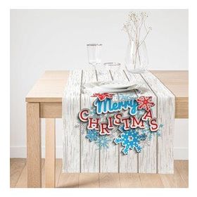 Realhomes Merry Christmas Dijital Baskılı Modern Süet Runner