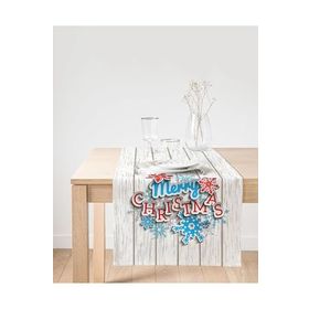 Realhomes Merry Christmas Dijital Baskılı Modern Süet Runner
