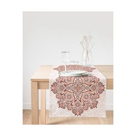 Realhomes Modern Desenli Dijital Baskılı Dekoratif Süet Runner
