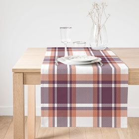 Realhomes Modern Ekose Tasarımlı Süet Runner