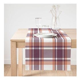 Realhomes Modern Ekose Tasarımlı Süet Runner
