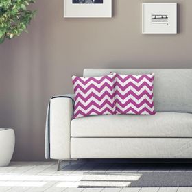RealHomes Modern Zigzag Desenli Dijital Baskılı Dekoratif Yastık Kırlent Kılıfı