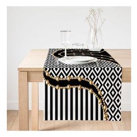 Realhomes Özel Tasarım Dijital Baskılı Modern Süet Runner
