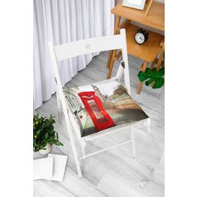 RealHomes P229 Özel Tasarım Düğmeli Pofidik Sandalye Minderi