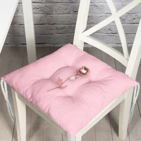 RealHomes P3019 Pembe Zeminli Altın Gül 3D Baskılı Pofidik Sandalye Minderi